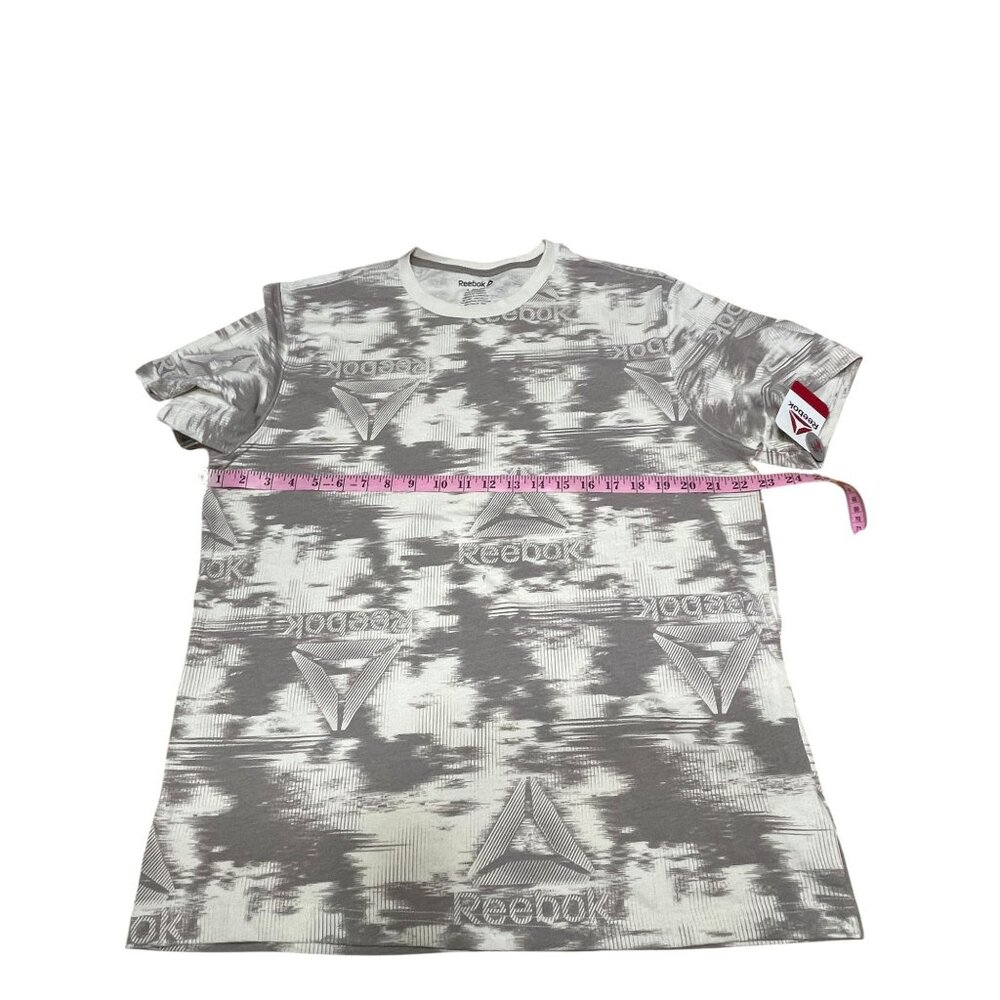 Reebok Mens Classic Graphic T-Shirt Beige/Gray L Cotton Blend - Picture 10 of 15